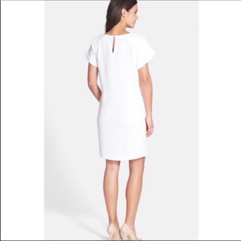 🤍Marc New York 🤍 Crepe Short Sleeve Shift Dress ⭐️EUC⭐️ {Sz: 6} ivory